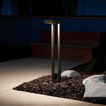 12V Two Arm Path Light Textured Black, 22.00x6.00x3.00