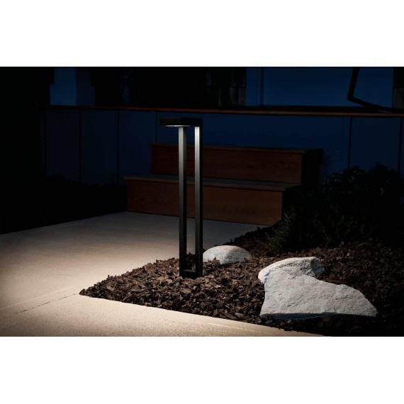 12V Two Arm Path Light Textured Black, 22.00x6.00x3.00