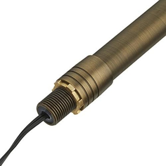 12V Solid Cast Brass Path Light (25" Tall, 9" Shade)