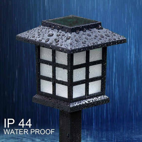 Solar Outdoor Lights，8 Pack LED Solar Lights Outdoor Waterproof, Solar Walkway Lights Maintain 10 Hours of Lighting for Your Garden, Landscape, Path, Yard, Patio, Driveway