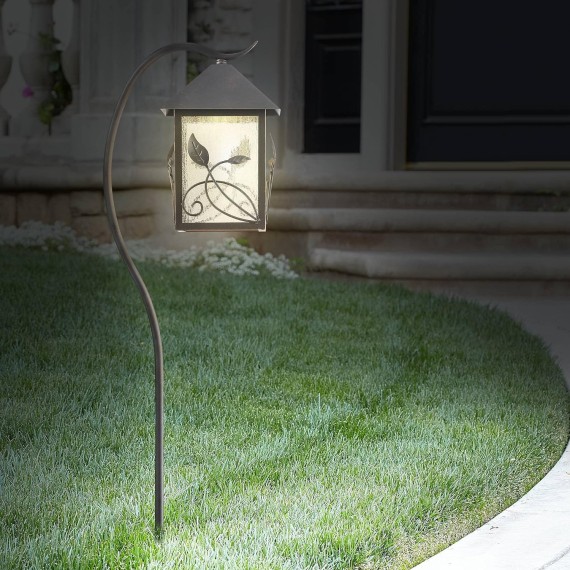 French Garden 27" H Bronze LED Landscape Path Lights Set of 2