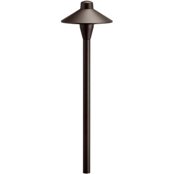 12V 6.75" Path Light Textured Architectural Bronze, 21.00x6.75x6.75