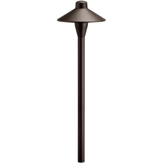 12V 6.75" Path Light Textured Architectural Bronze, 21.00x6.75x6.75