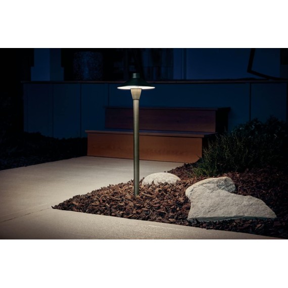 12V 6.75" Path Light Textured Architectural Bronze, 21.00x6.75x6.75