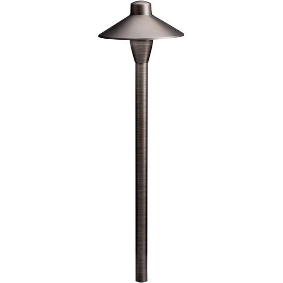 12V 6.75" Path Light Textured Architectural Bronze, 21.00x6.75x6.75