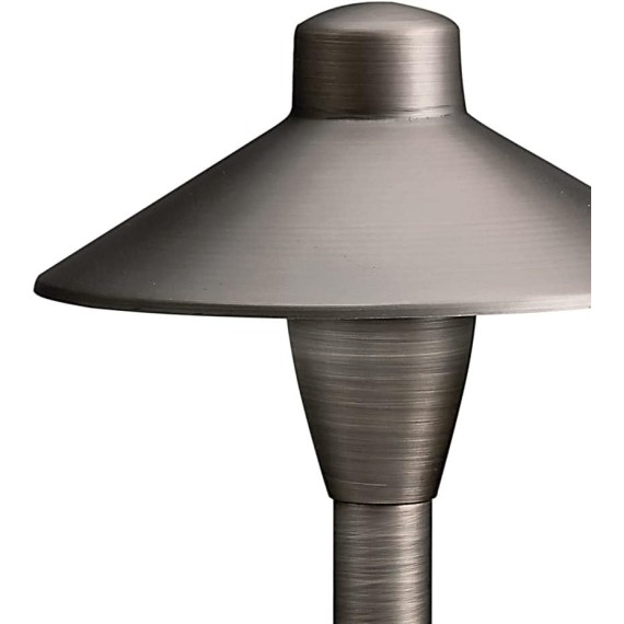 12V 6.75" Path Light Textured Architectural Bronze, 21.00x6.75x6.75