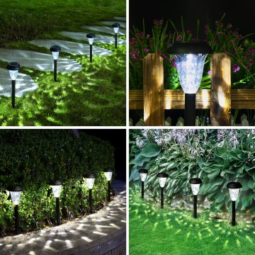 12Pack Solar Lights Outdoor Waterproof, Pathway Lights Solar Powered, Landscape Lighting, Solar Lights for Patio, Garden, Yard, Pathways, Landscapes, Walkways and Driveways