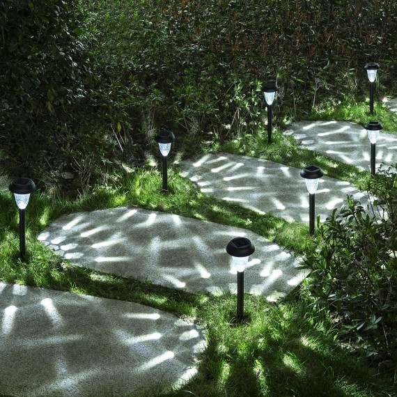 12Pack Solar Lights Outdoor Waterproof, Pathway Lights Solar Powered, Landscape Lighting, Solar Lights for Patio, Garden, Yard, Pathways, Landscapes, Walkways and Driveways