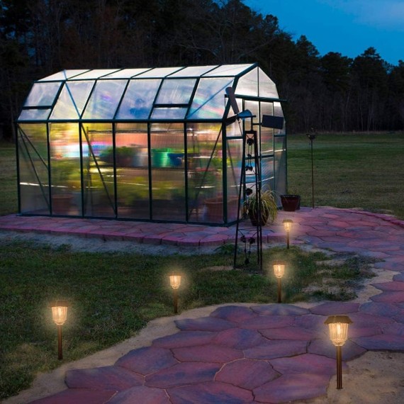 Solar Pathway Lights Outdoor - 6 Pack Solar Garden Lights, Solar Lights Outdoor Auto On/Off IP65 Waterproof Solar Powered Landscape 10-40 LM Dimmable Lighting for Yard Patio Walkway Driveway