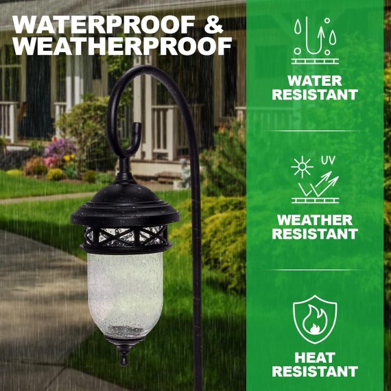 GreenLighting Low Voltage Victorian Outdoor Lights - Walkway Lights, Garden Lights, Lawn or Landscape Lighting - Waterproof and Rust-Resistant (Black, 4 Pack)…
