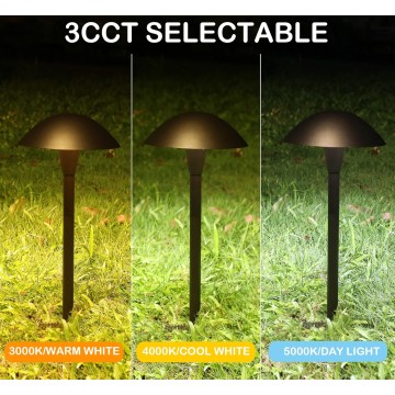 LED Landscape Pathway Light,5W 12V~15V AC/DC Low Voltage Path Lighting,Waterproof,6 Pack
