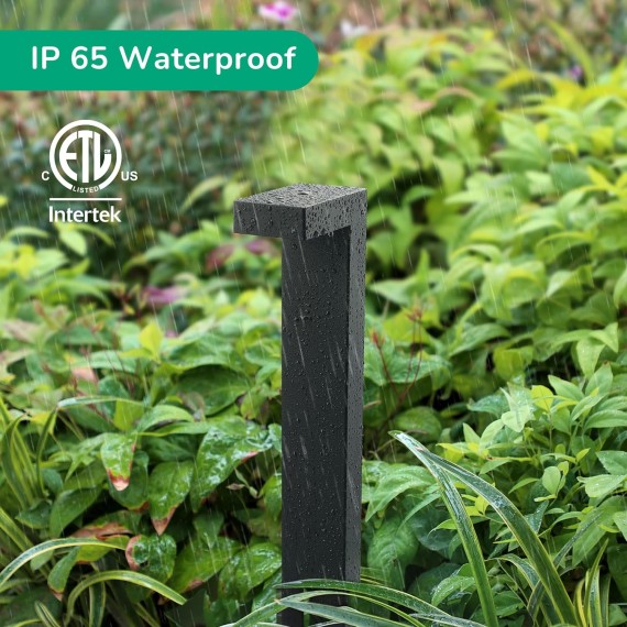 Low Voltage Landscape Lights, 3.2W 85LM 3000K Waterproof Outdoor Landscape Lighting & Accessories, 50,000Hrs Electric LED Pathway Lights Wired, Modern Aluminum Housing for Driveway Garden