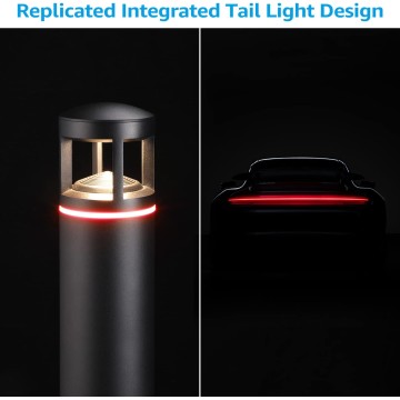 RGB Low Voltage Pathway Lights, Unique Light Pattern, Color Changing, Landscape Path Lights Outdoor, Aluminum, IP65, 3000K Warm White, 5W 12V AC/DC Path Lighting for Driveway, Pack of 4