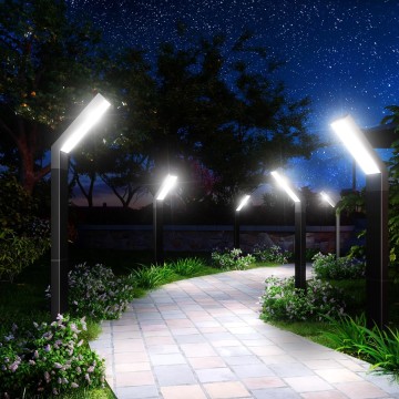 Solar Pathway Lights Outdoor, 6 Pack Solar Lights Outdoor Waterproof, Bright Solar Garden Lights Solar Lights for Outside Landscape Lighting Yard Patio Backyard Driveway Walkway Path Lawn