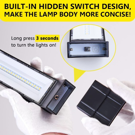 Solar Pathway Lights Outdoor, 6 Pack Solar Lights Outdoor Waterproof, Bright Solar Garden Lights Solar Lights for Outside Landscape Lighting Yard Patio Backyard Driveway Walkway Path Lawn