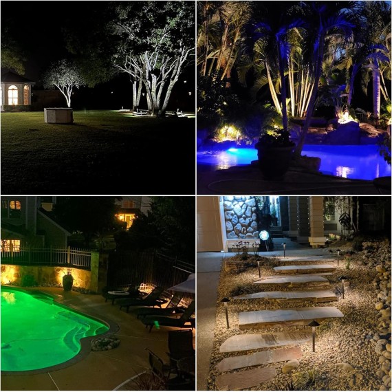 10W Pro Style Light Decorative Pathway Landscape Lights Kit, Low Voltage Path Yard Light 2700K Warm White 8308-9103-08 (8 Pack)