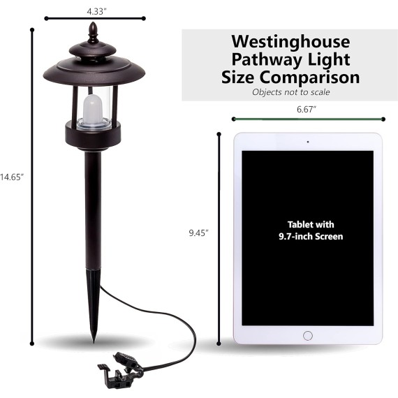 GreenLighting Outdoor Landscape Lighting Kit - 100 Lumen Low Voltage Landscape Lights - LED Landscape Path Lights - 6 Low Voltage Pathway Lights with Transformer (Bronze)