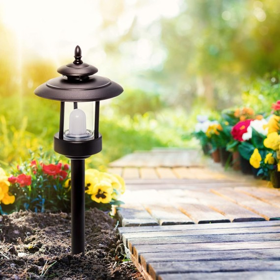 GreenLighting Outdoor Landscape Lighting Kit - 100 Lumen Low Voltage Landscape Lights - LED Landscape Path Lights - 6 Low Voltage Pathway Lights with Transformer (Bronze)