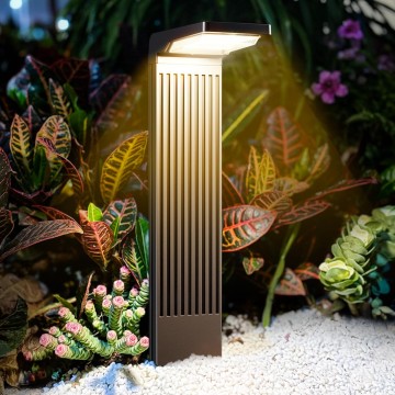 Solar Pathway Lights Outdoor 6Pack, Bright 60LED Solar Path Lights Outside Waterproof, Warm & Cool Walkway Lights Solar Powered, Landscape Lights for Driveway Lawn Patio Garden Yard
