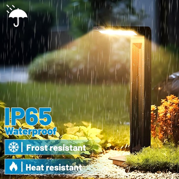 Solar Path Lights,2 Modes(Cold White or Warm White),Bright Solar Path Light Outdoor Waterproof,Perfect Elegant Guide Light or Deco for Yard,Garden,Lawn,Sideway,Driveway,Outdoor Event(8Pack)