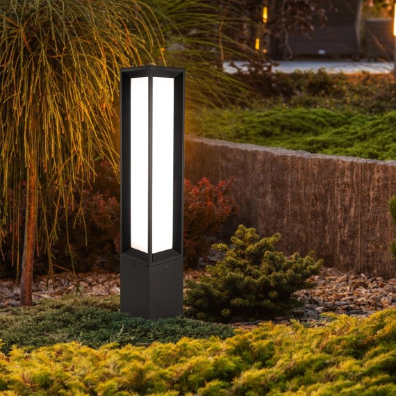 Landscape Path Light, Aluminum 20W Luxury LED Lighting, IP65 Waterproof Post Bollard Light Aluminum Outdoor Lawn Floor Lantern Modern Luxury Road Light for Lawn Courtyard Driveway Pathway Decoration